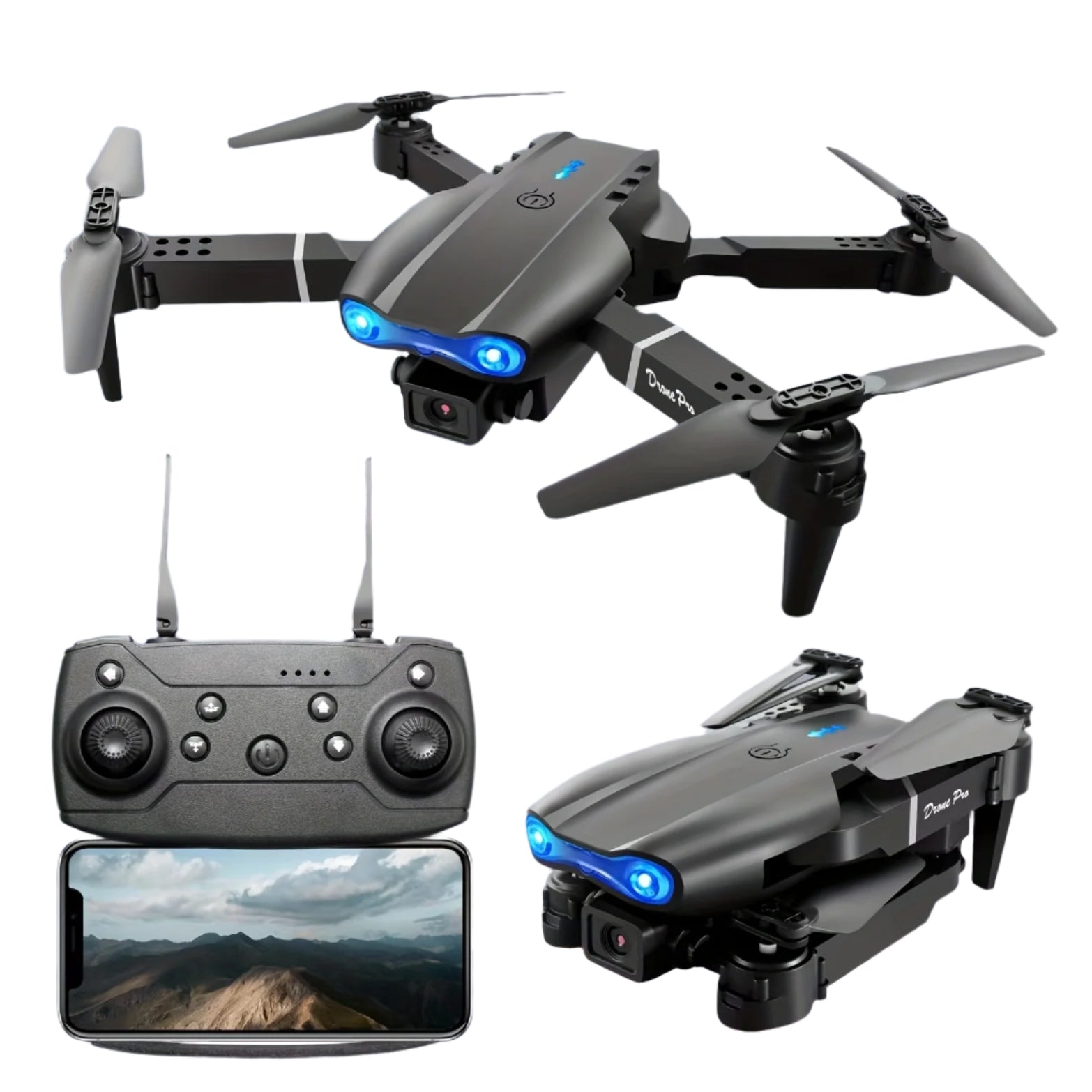 Dual Camera Foldable Quadcopter Drone-0